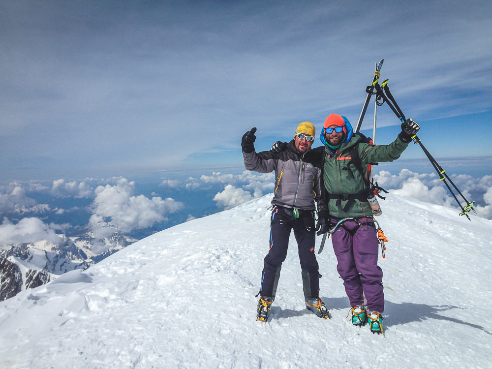 Tim Fritz auf dem Mont Blanc - 4810m